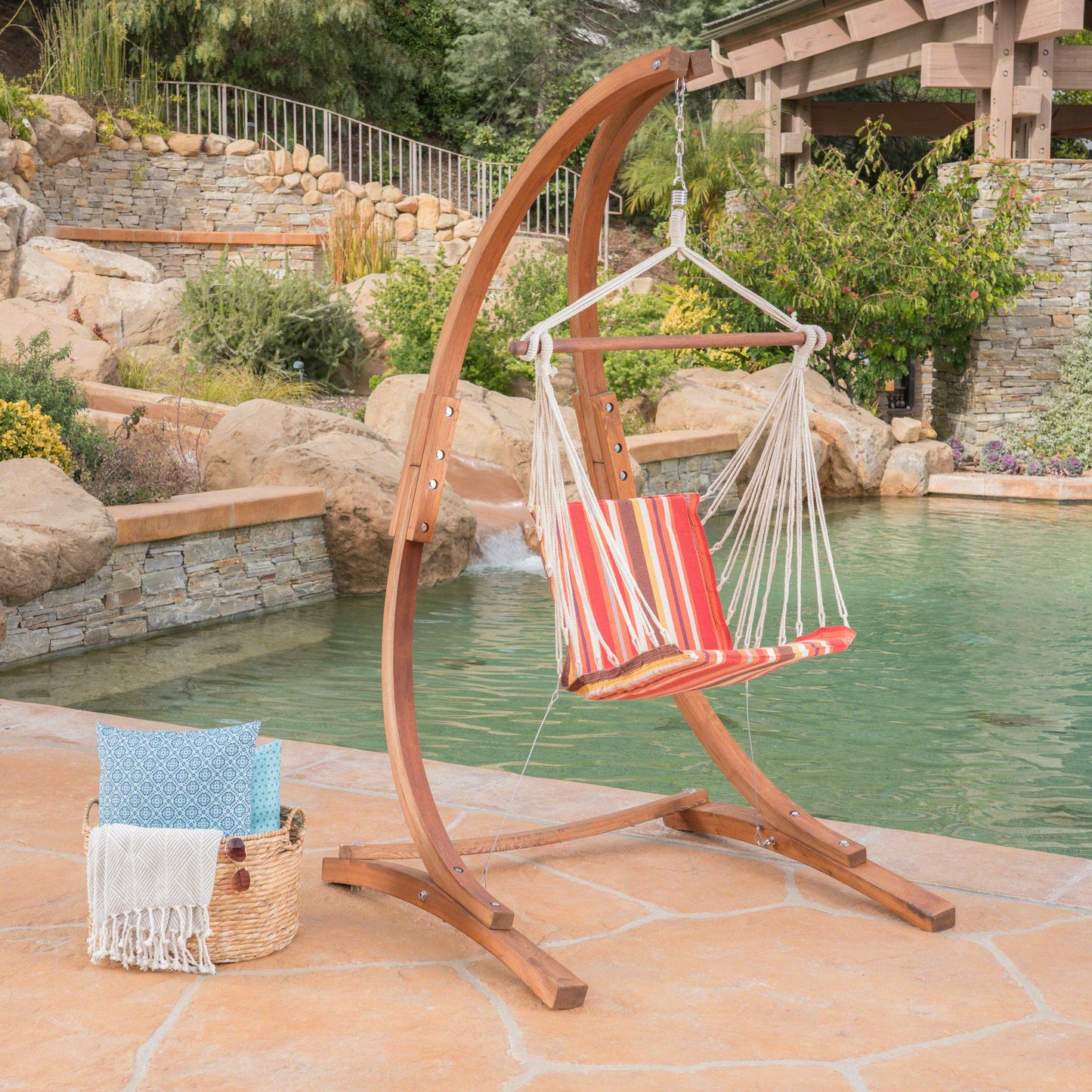 Mavis Fabric Hanging Chair - GDFStudio