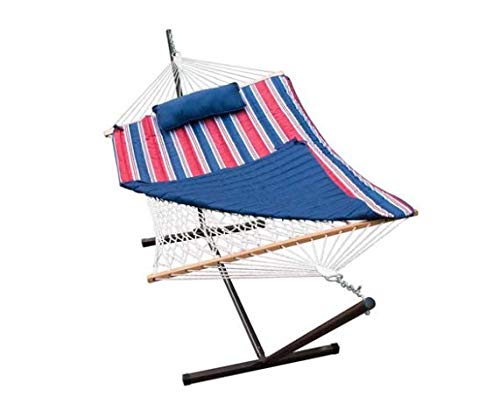 Algoma Cotton Rope Hammock with Stand