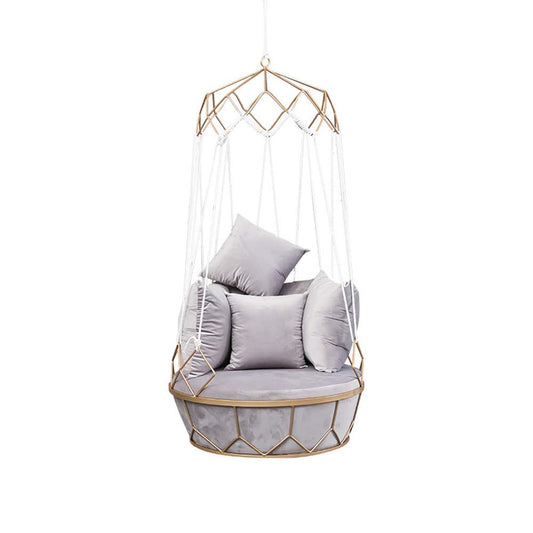 Lazy Metal Swing Basket Chair - SMGPYHWYP