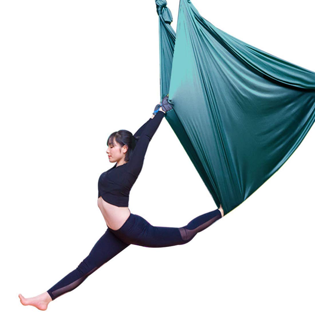 LWKBE Yoga Hammock 5.5 Yards Aerial Silk Swing Set