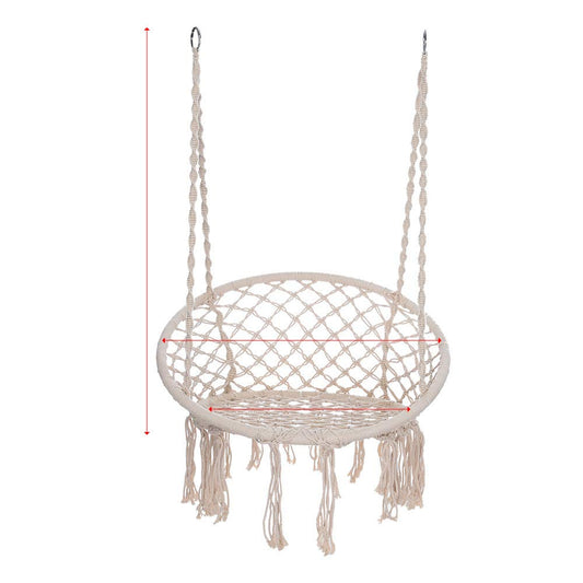 Handmade Hanging Cotton Rope Macrame Swing Chair - KCPer