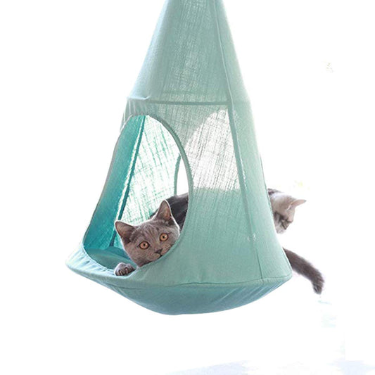 ALXDR Pet Cat Linen Sling Hammock