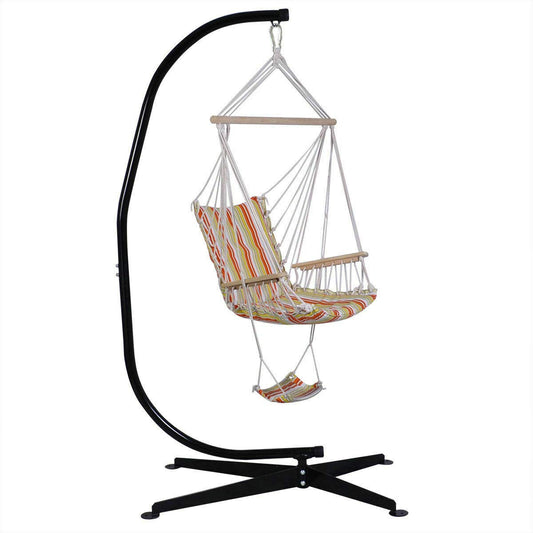 Solid Steel Hammock C Stand for Swing Chair - AVGDeals