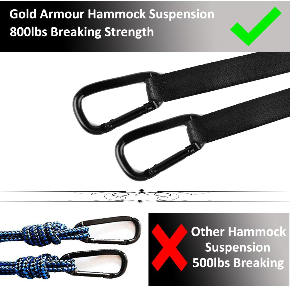 Camping Parachute Hammock - Gold Armour