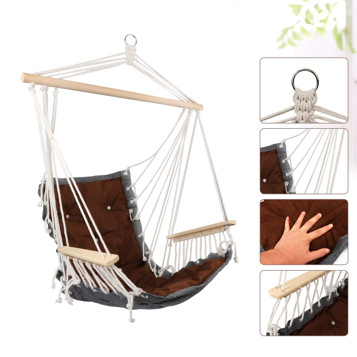 Hanging Rope Hammock Chair - E EVERKING