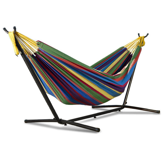 Indoor Double Hammock with Steel Stand