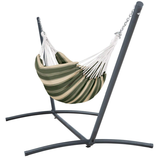 Brazilian Soft Woven Cotton Double Hammock with Steel Stand  - Best USA