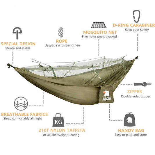 Camping Hammock with Net - Covacure