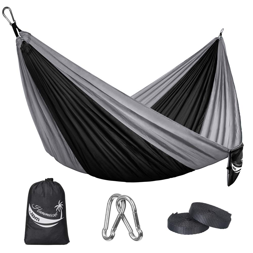 Single & Double Parachute Camping Hammock with Nylon Ropes - JBM ...