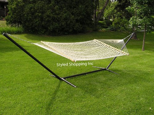 Styled White Rope Hammock Set - Styled Shopping