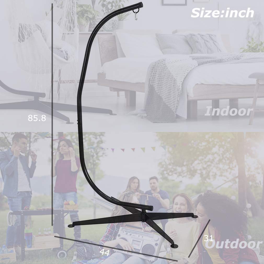 Hanging Hammock Chair Steel C Stand - Best Home Product