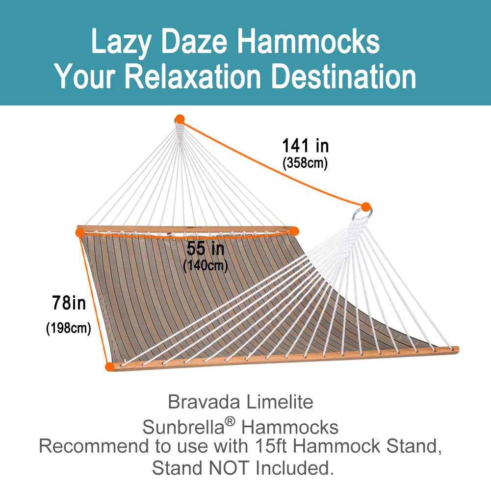 Sunbrella Fabric Double Hammock - Lazy Daze Hammocks