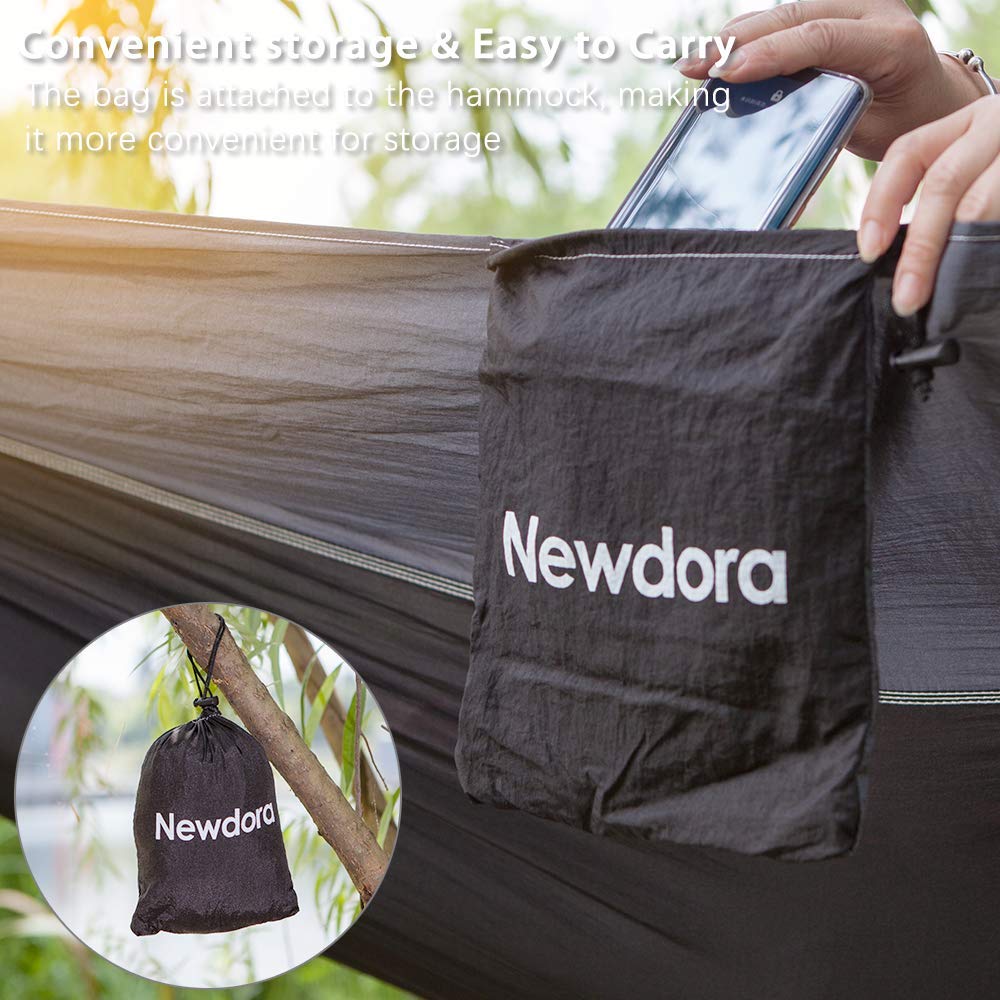 Parachute Double Camping Hammock with Tree Straps - Newdora