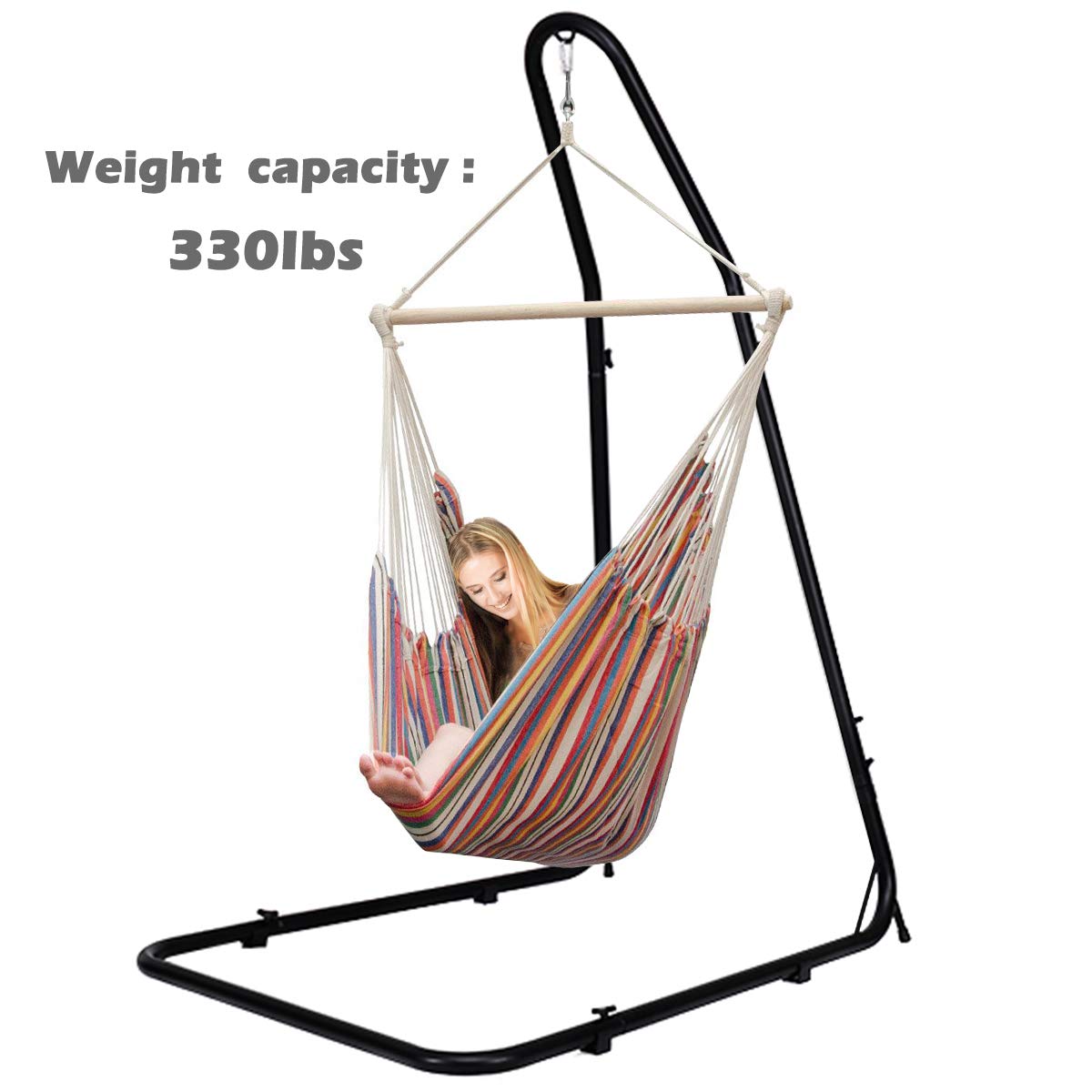 Steel Arc Hammock Stand for Hammock Chairs and Swings - Giantex