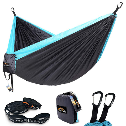 AnorTrek Single & Double Camping Hammock, with Tree Straps
