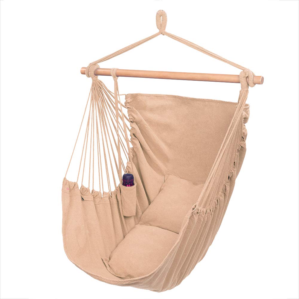Large Hanging Rope Hammock Chair - ONCLOUD