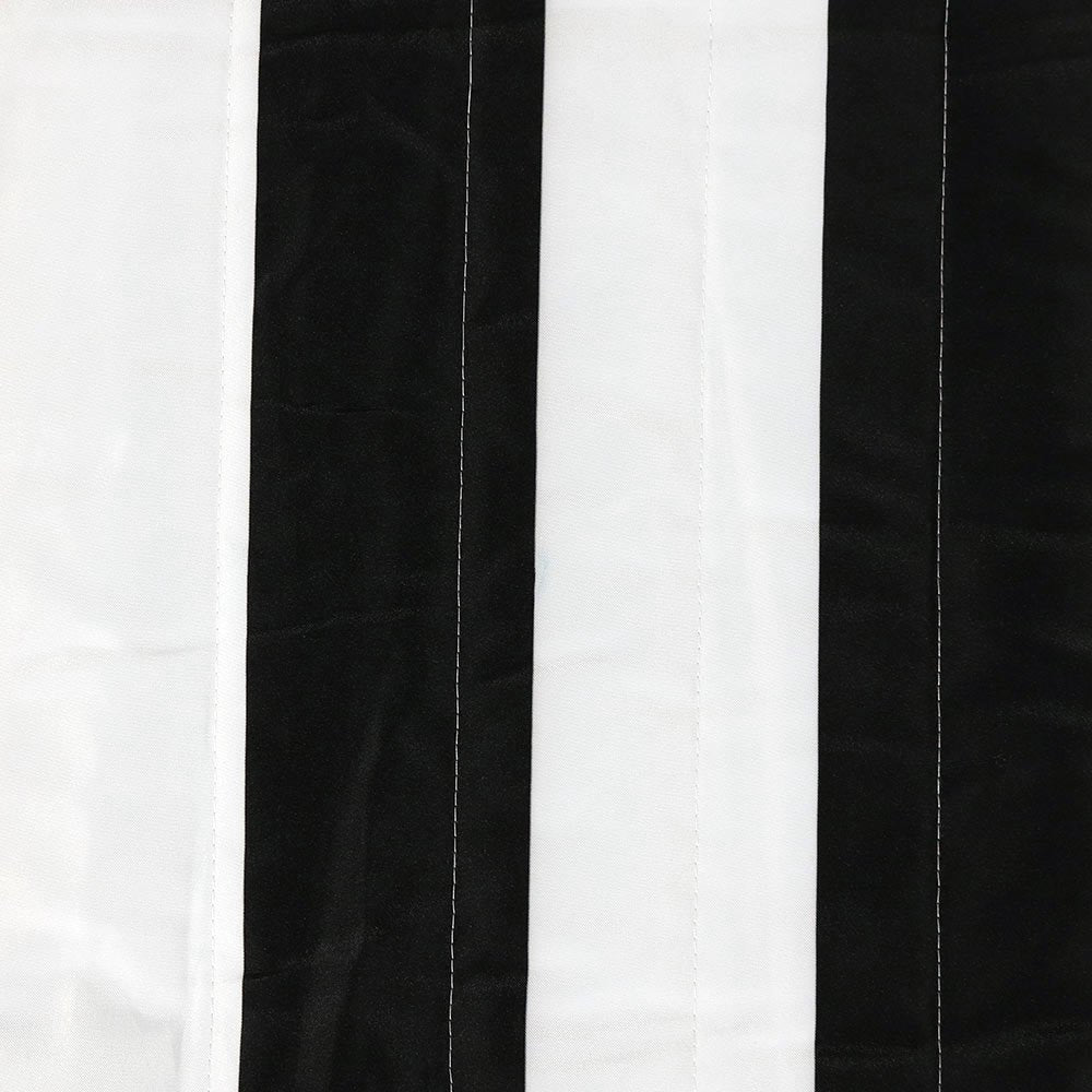 Black and White Stripes Quilted Fabric Double Hammock - Sunnydaze