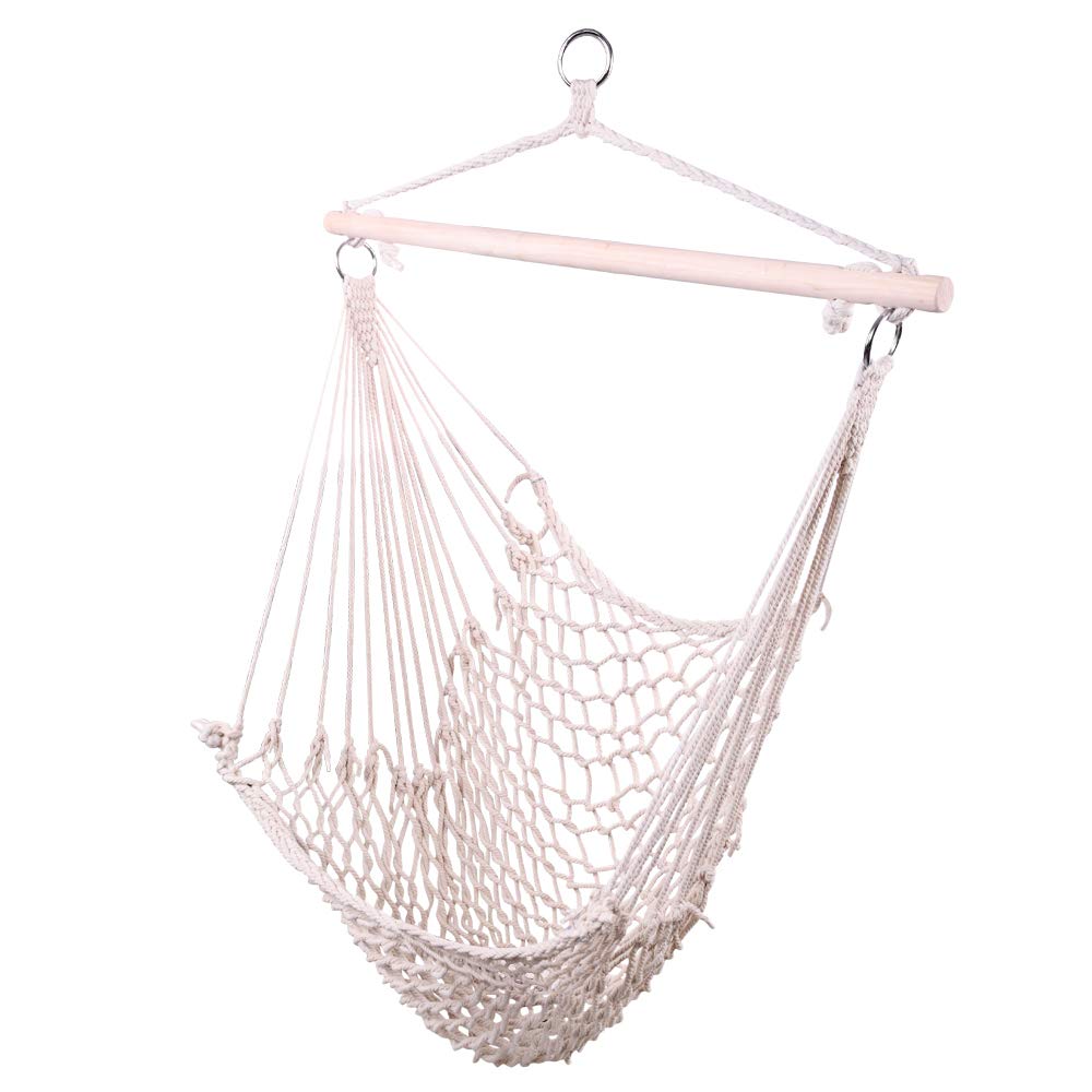 Hammock Chair Hanging Cotton Rope-Knocbel