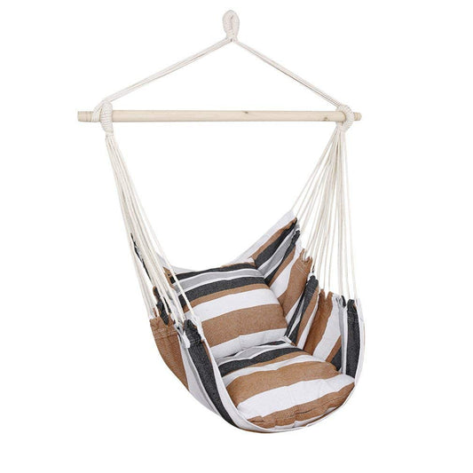 Stripy Rope Hammock Chair - E EVERKING