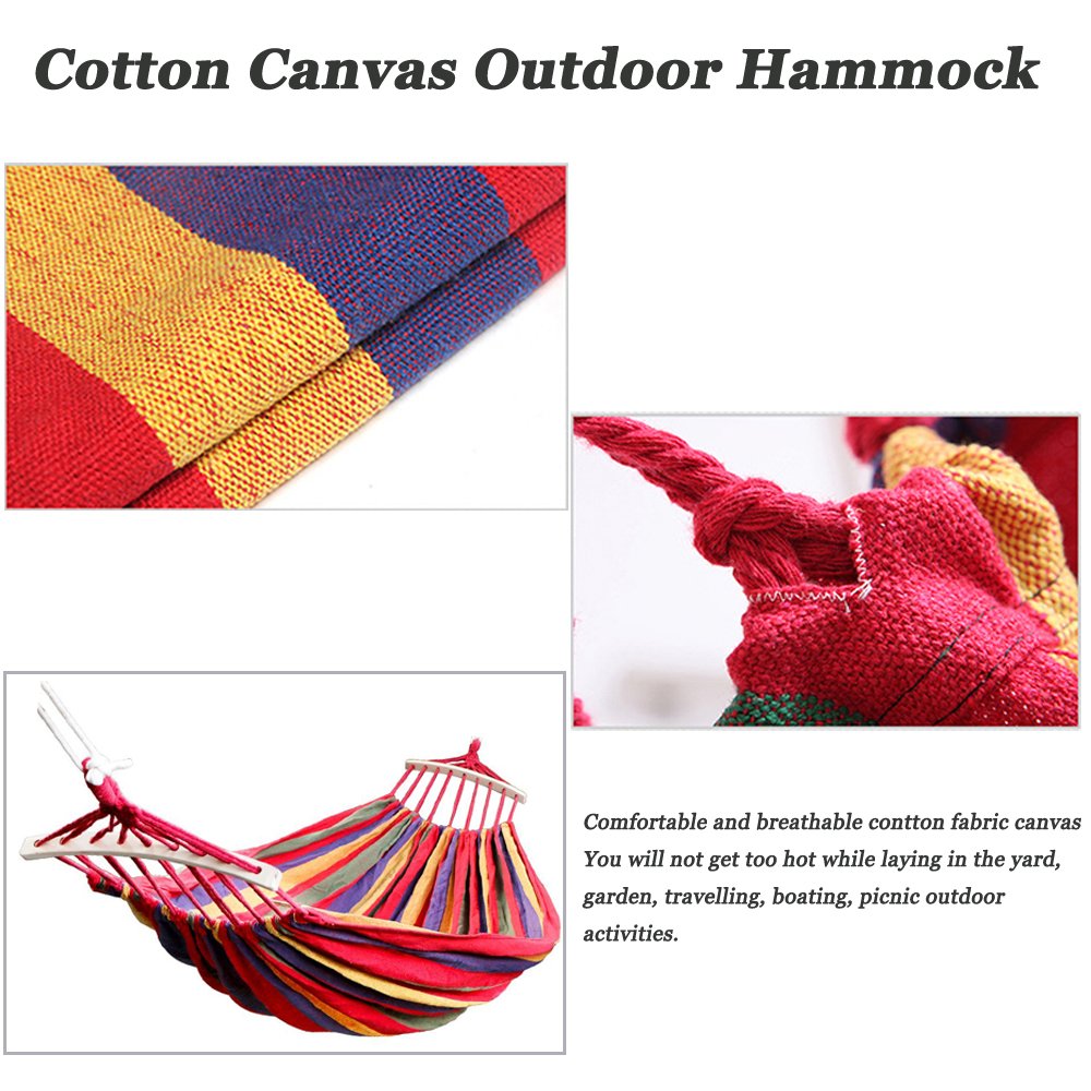 Cotton Fabric Canvas Hammock - HappyGo