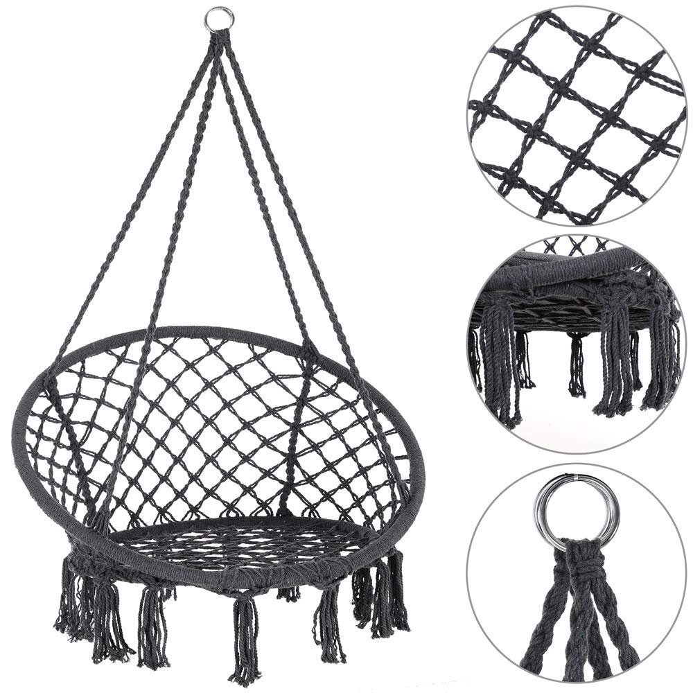 Swing Hanging Chair Cotton Rope - KXHW