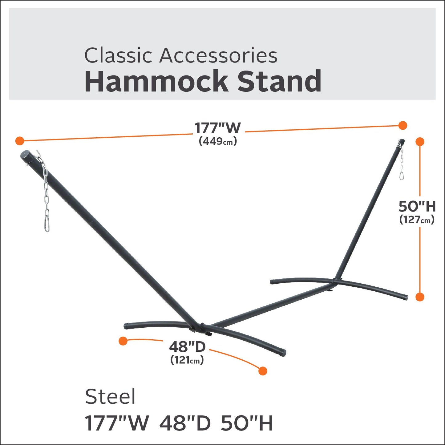 Steel Hammock Stand - Classic Accessories