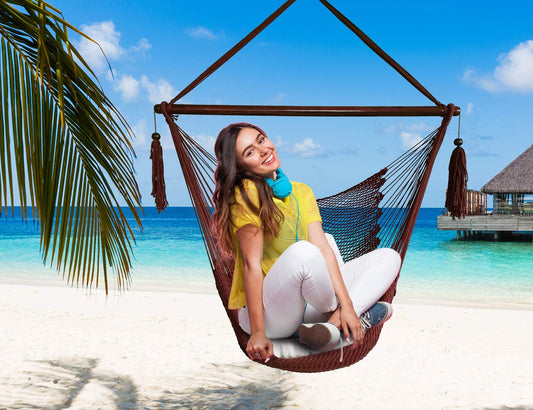 Cotton Rope Mayan Hanging Chair Swing Seat