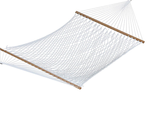 Adjustable Double Cotton Rope Hammock - The Hamptons Collection