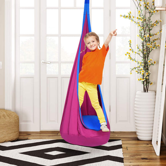 Child Pod Swing Chair Tent Nook - Costzon