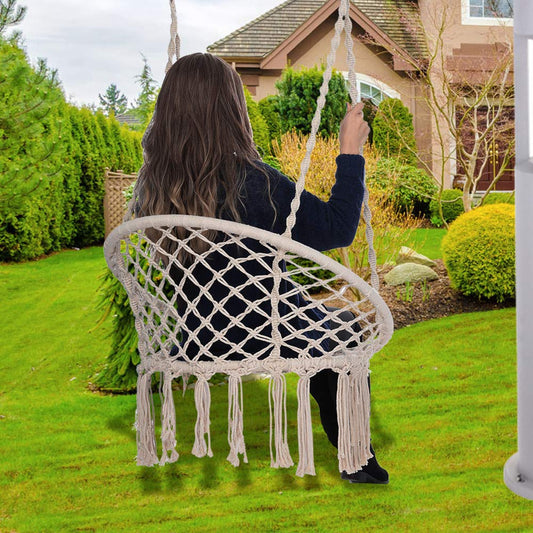 Hanging Rope Hammock Chair Swing Seat - Dasuy
