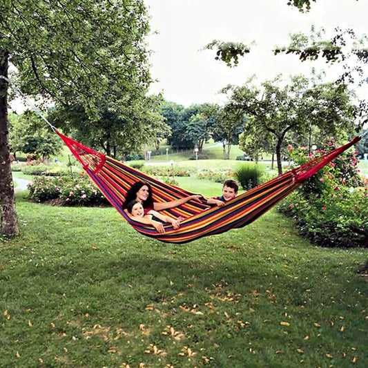 Single Cotton Outdoor Hammock - Anyoo
