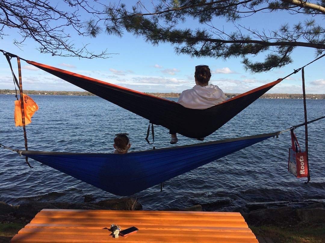Double Hammock with Two Tree Straps - SEGMART