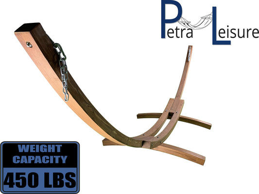 14 Ft. Wooden Arc Hammock Stand - Petra Leisure