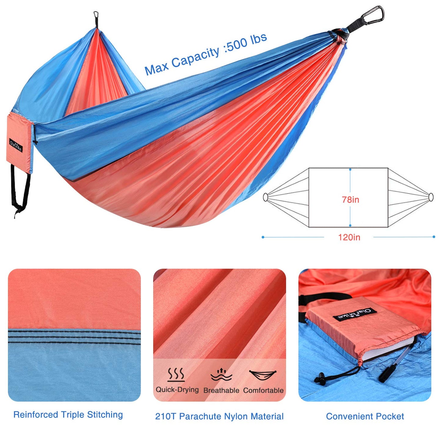 Double Camping Hammock - OlarHike