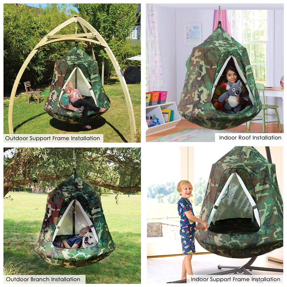 Hanging Tree Tent Swing Play House - GARTIO