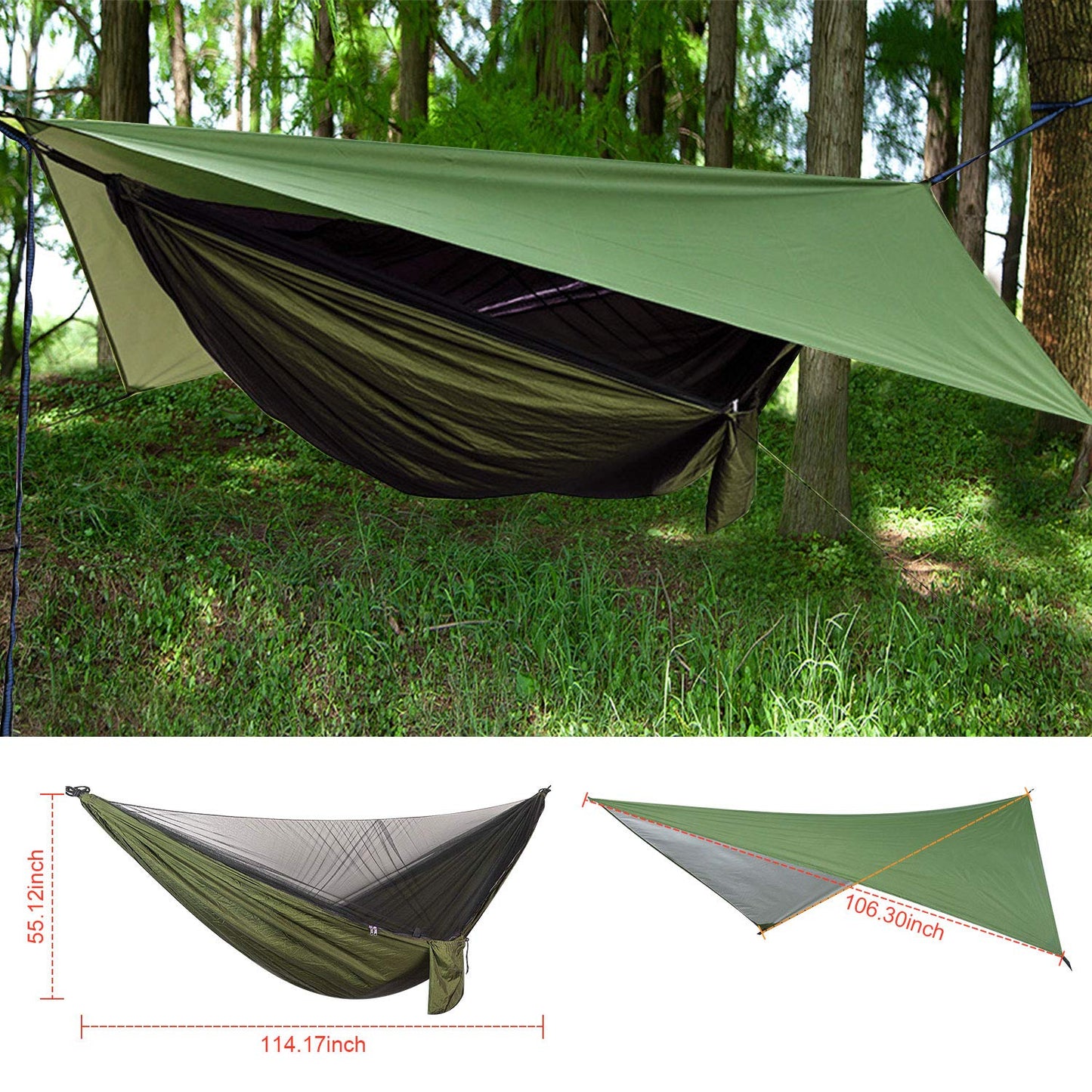 Camping Hammock with Mosquito Net - FIRINER