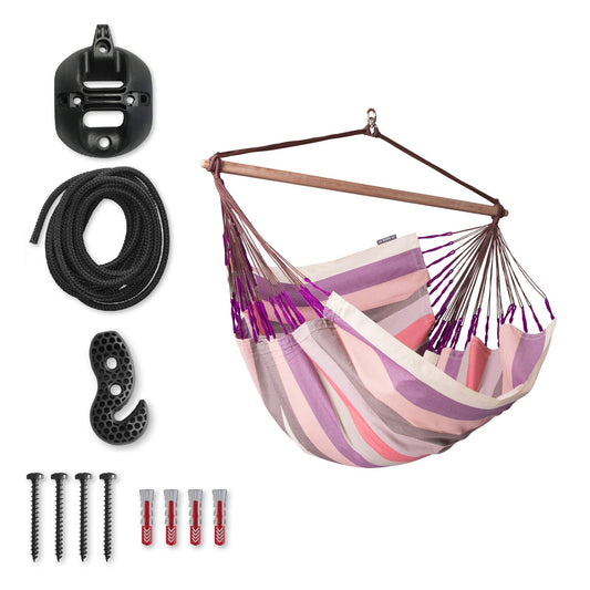 Pink Hammock Chair with Multipurpose Suspension - LA SIESTA