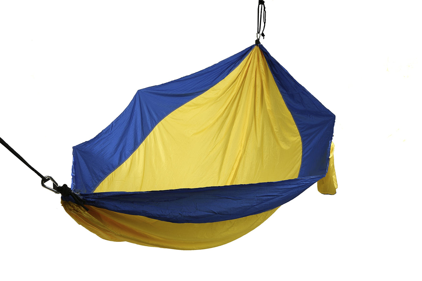 Yellow /Blue Camping Hammock with Ropes - Mind Reader