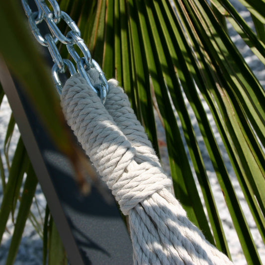 Large Cotton Brazilian Sunshine Stripe Hammock with Storage Bag - Captain's Line