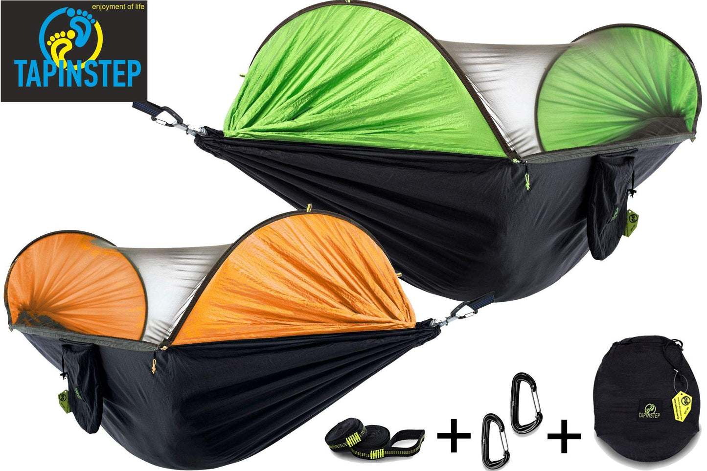 TAPINSTEP Single & Double Outdoor Camping Hammock with Mosquito Net