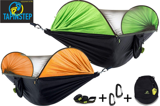 TAPINSTEP Single & Double Outdoor Camping Hammock with Mosquito Net