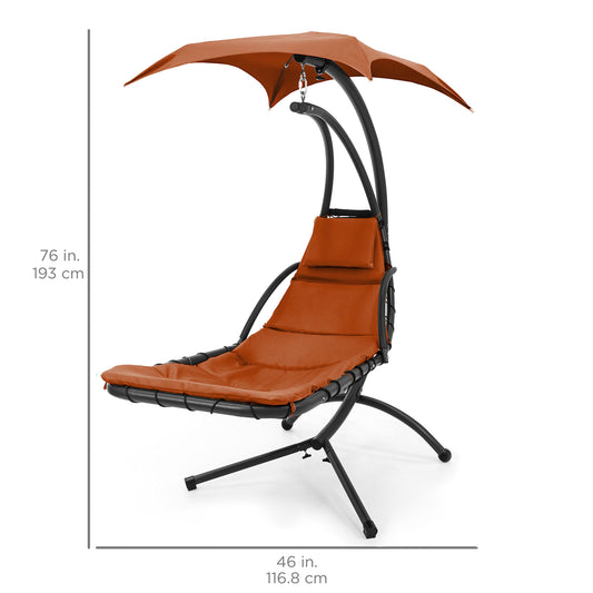 Hanging Curved Chaise Lounge Chair