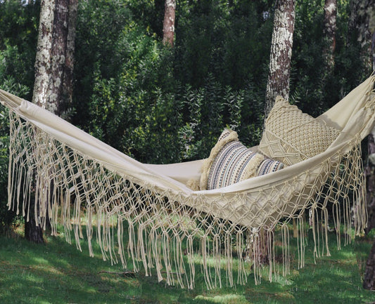 Fringed Macramé Hammock - Flber