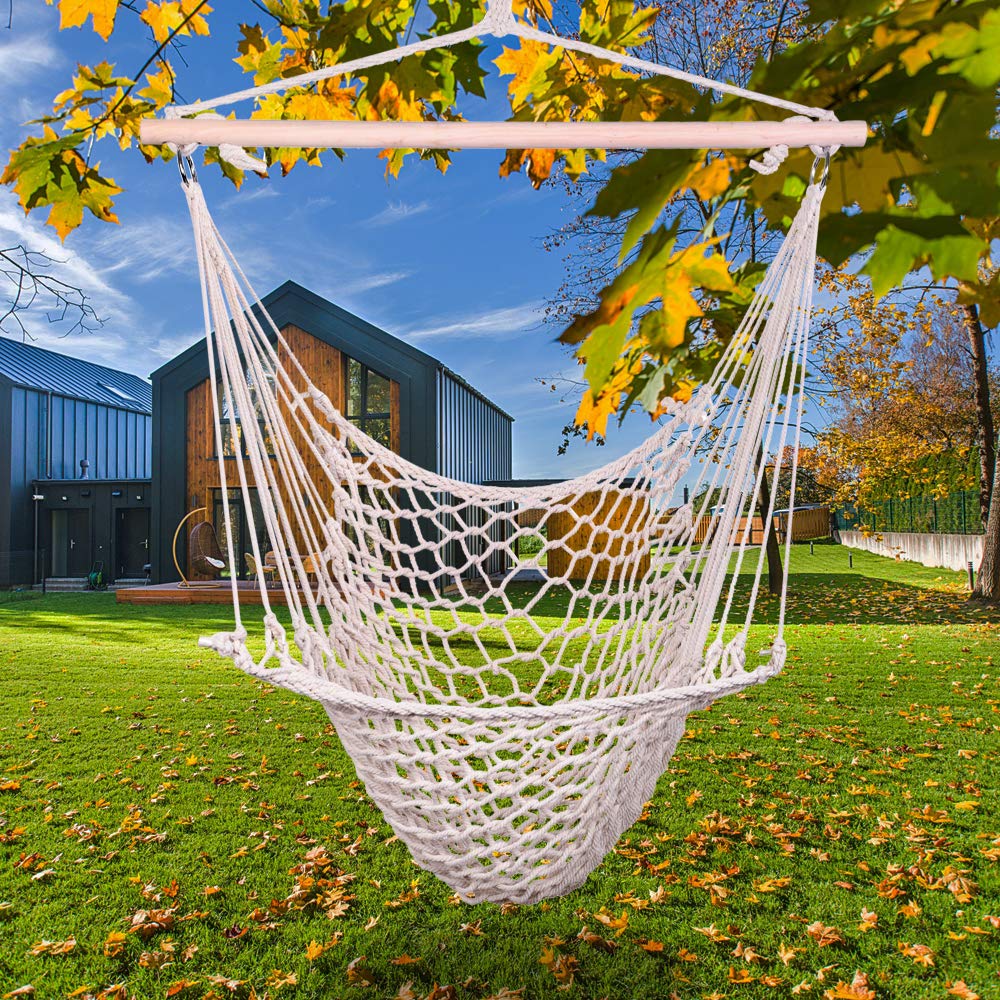 Cotton Hanging Rope Net Chair Hammock - Pannow