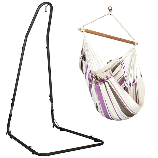 Caribena Purple Hammock Swing Chair - LA SIESTA