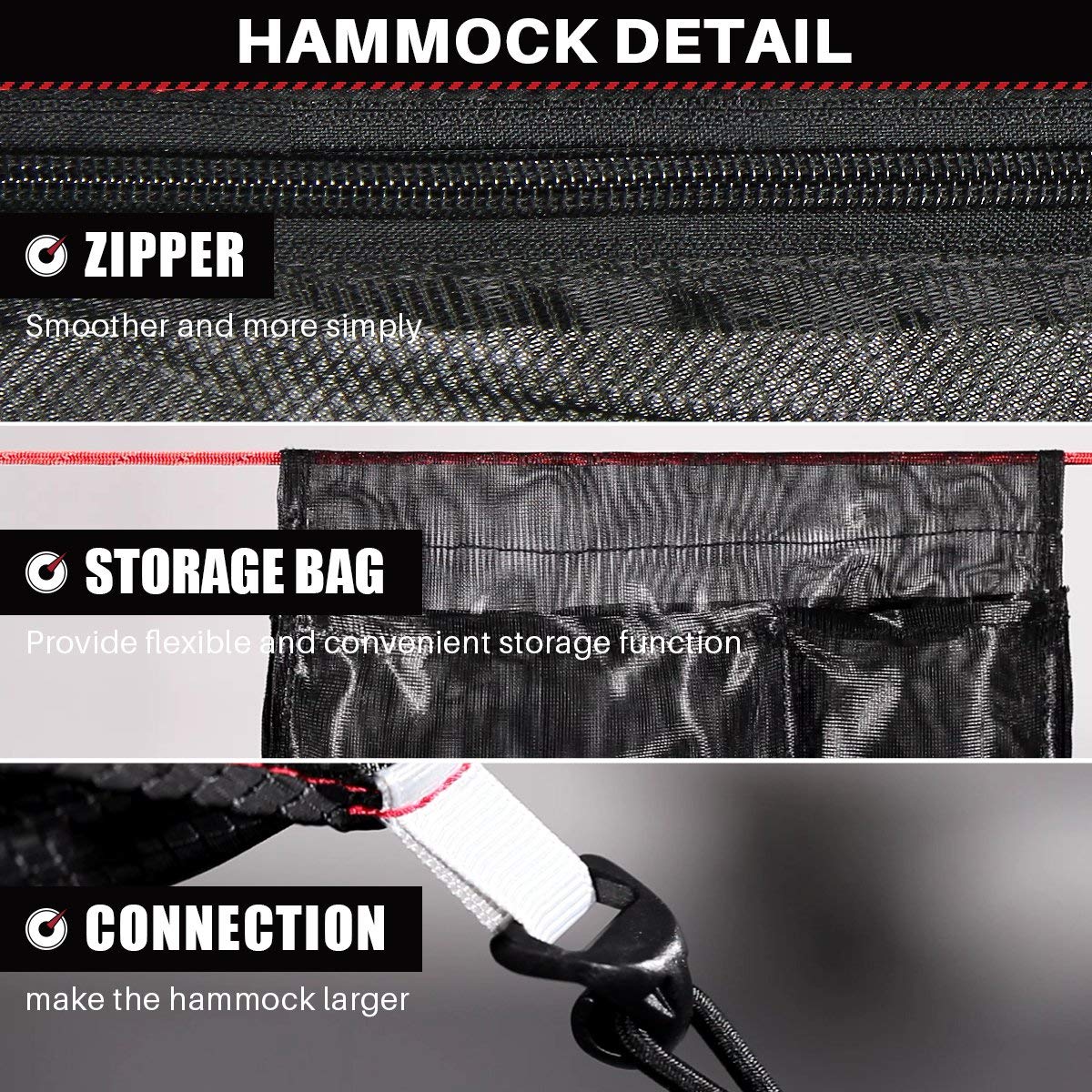Light Hammock with mosquito net - ETROL