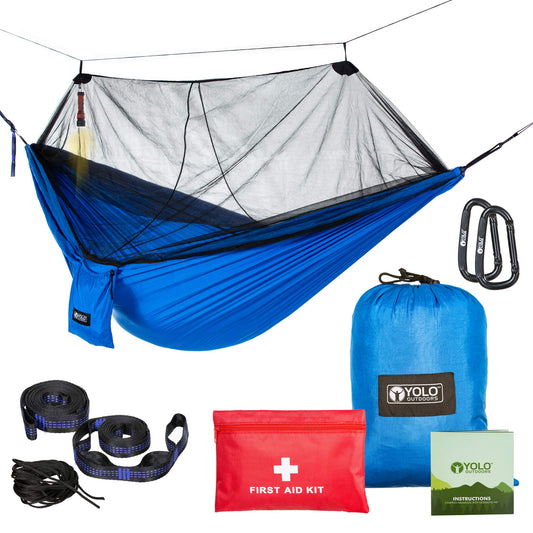 Camping Hammock with Mosquito Net - YOLO Outdoors