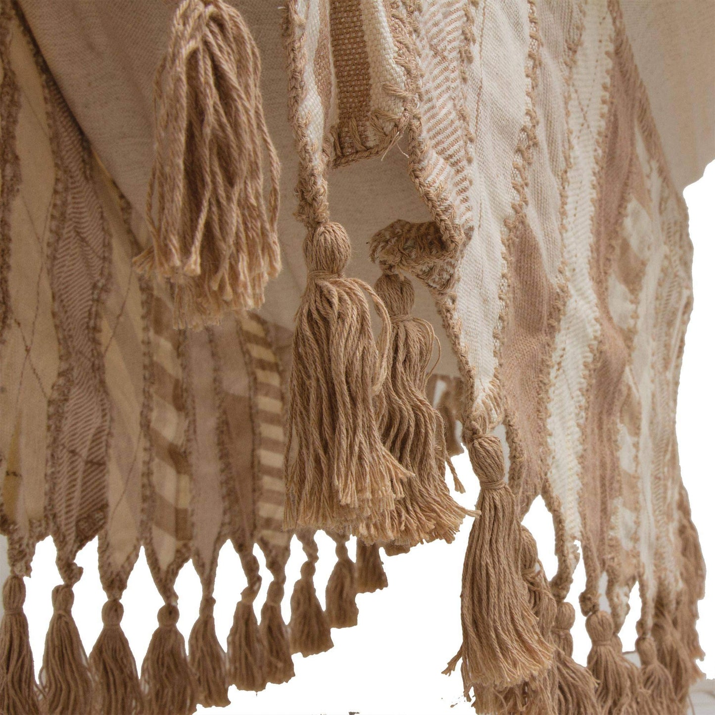 Ivory Cotton Hand Woven Fabric Hammock, - NOVICA