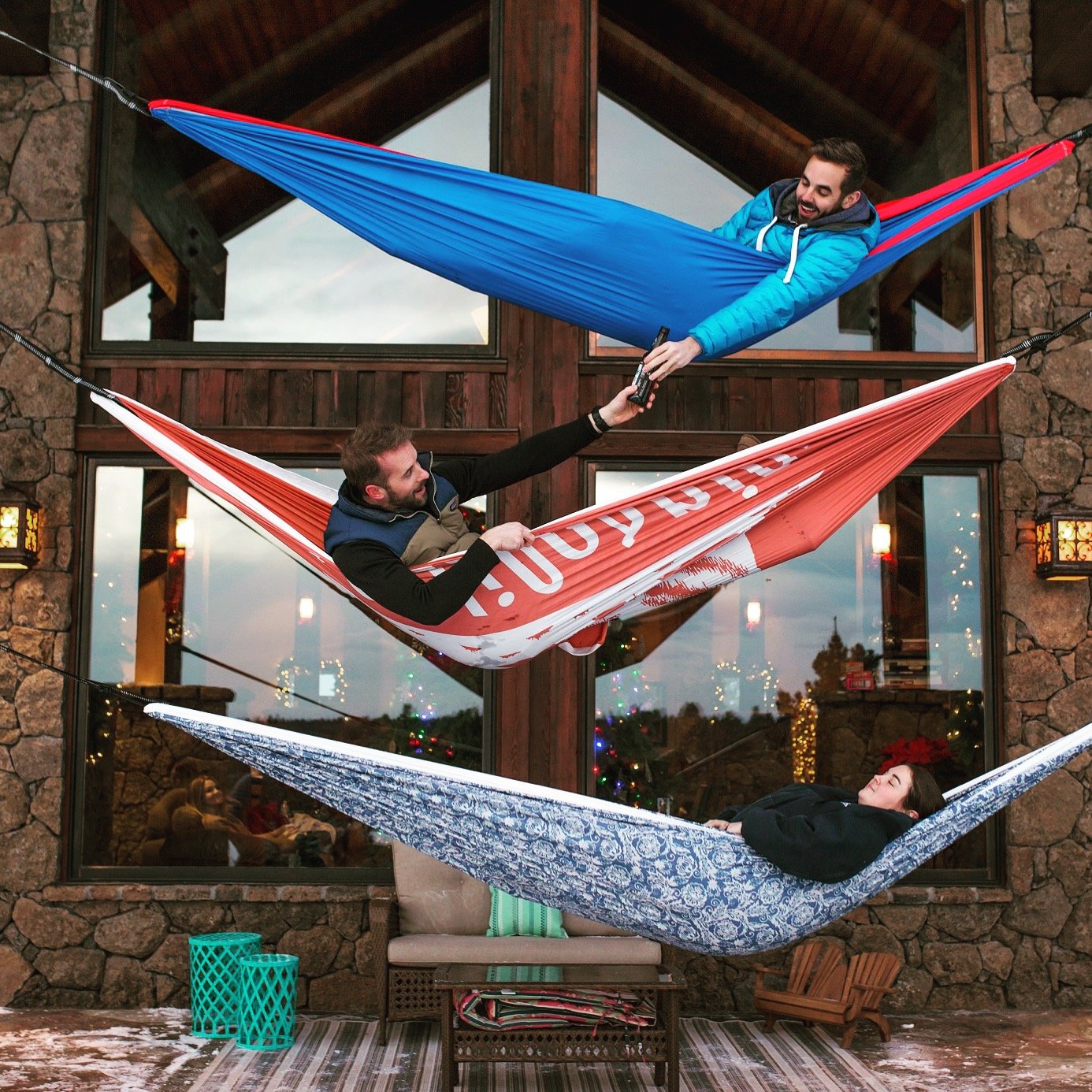 Parachute Double Camping Hammock with Tree Straps - Rincon