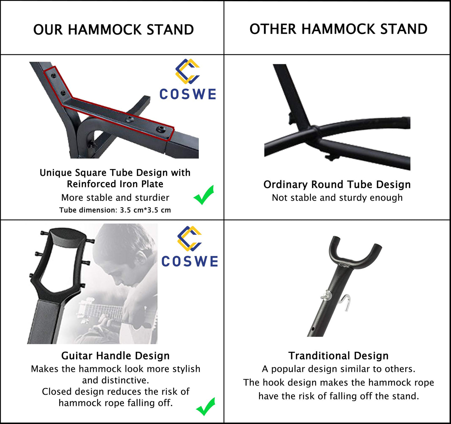 Double Hammock with Stand - COSWE